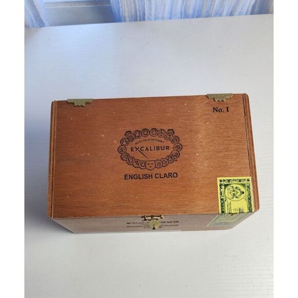 Excalibur English Claro No. 1 Empty Cigar Box - Picture 5 of 10
